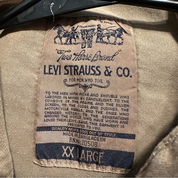 Levis Vintage Western Button Up Shirt Size XXL - Picture 4 of 9